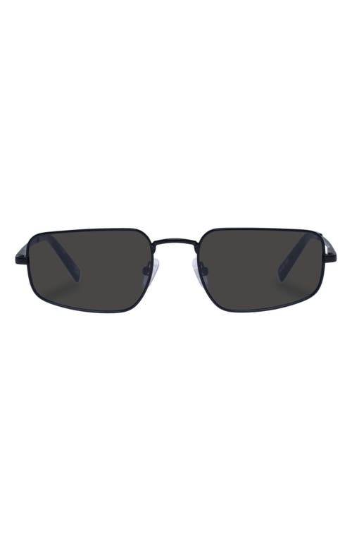 METAGALACTIC 55mm Rectangular Sunglasses in Matte Black