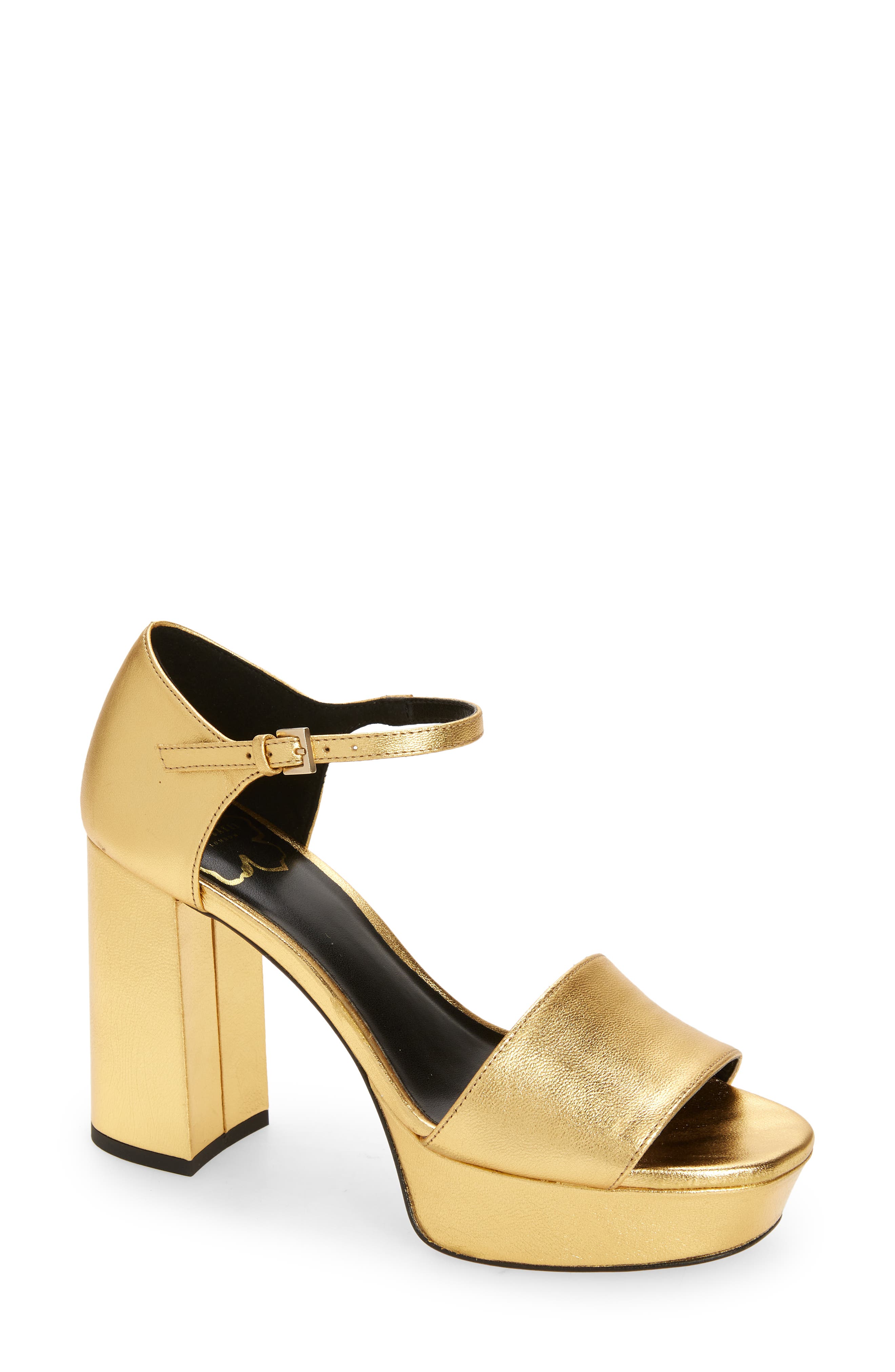 ted baker shoes gold