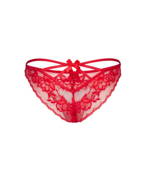 Adore Me Azula Cheeky Panties In Dark Red