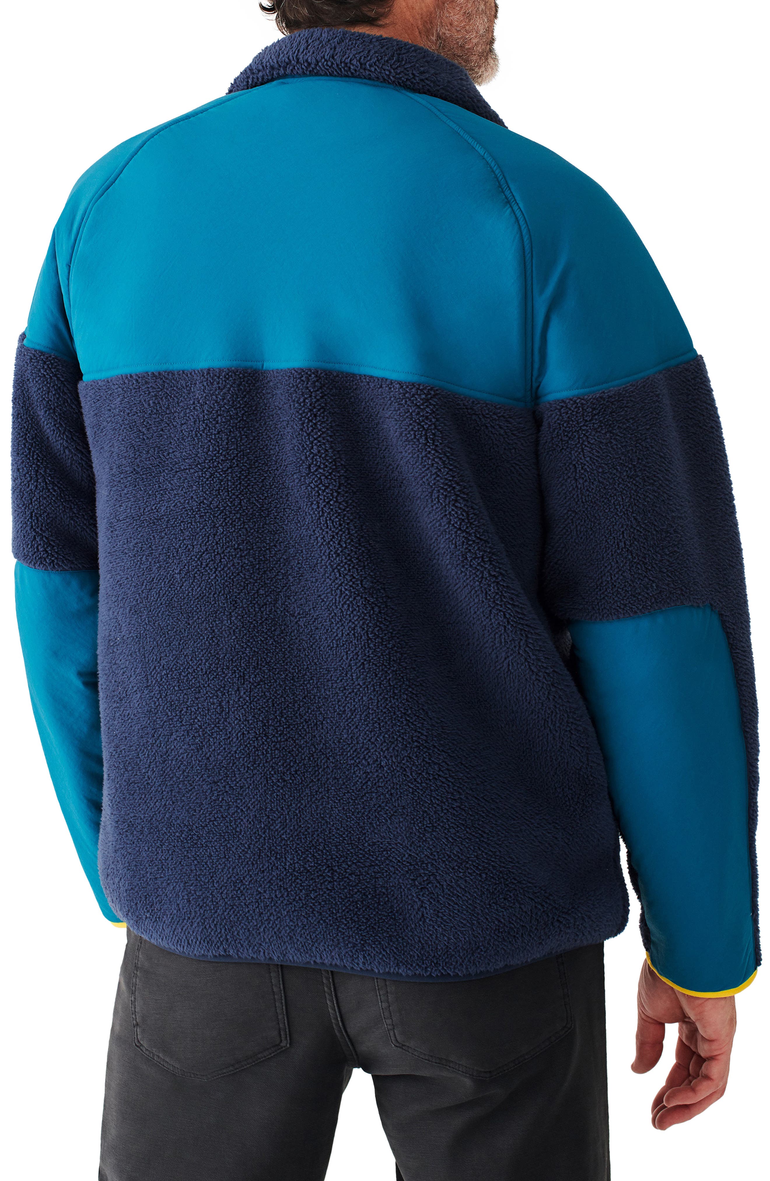 Faherty High Pile Fleece Zip Jacket Nordstrom