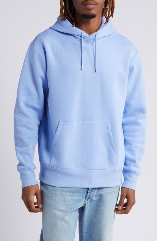 Shop Bp. Fleece Pullover Hoodie In Blue Hydrangea