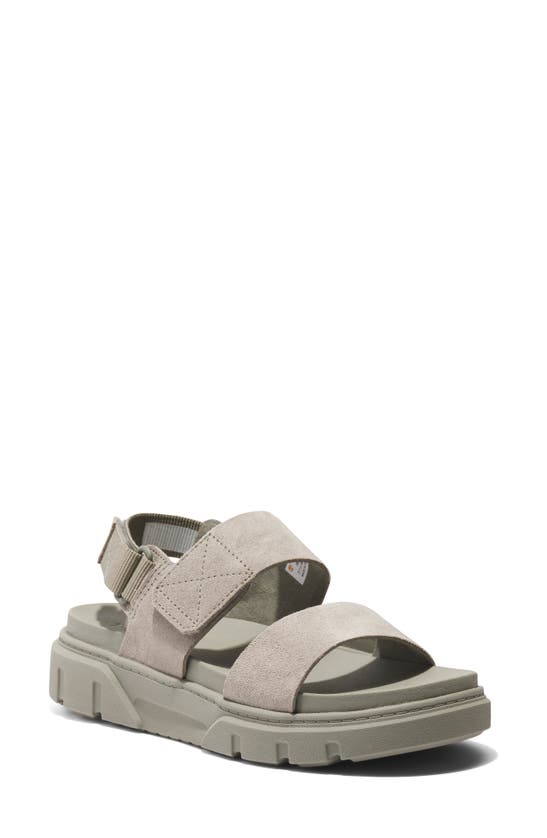 Shop Timberland Greyfield 2 Sandal In Light Taupe Suede