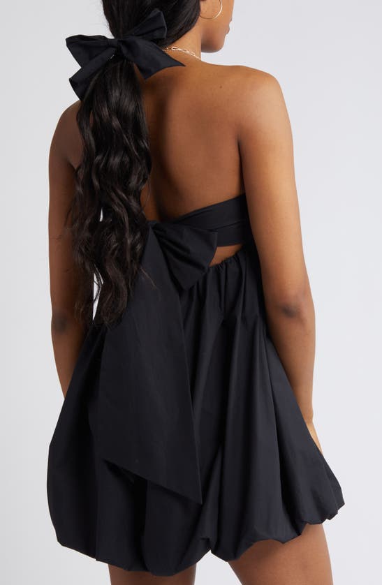 Shop Bp. Strapless Bubble Hem Minidress In Black Night