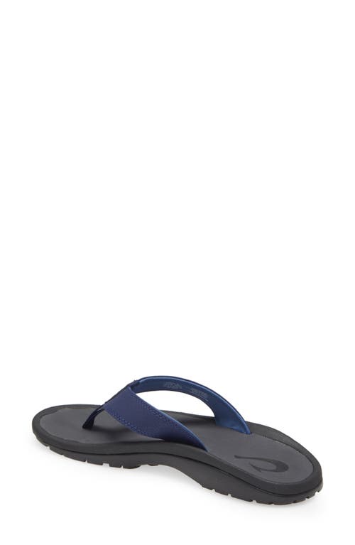 Shop Olukai Ohana Flip Flop In Pacifica/dark Shadow