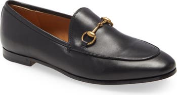 Gucci Jordaan Leather Loafer - Black - Loafers