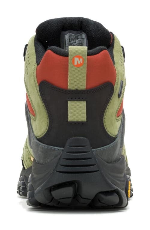 Merrell Moab 3 Vista Waterproof Mid Hiking Shoe In Mosstone