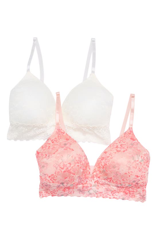 Jessica Simpson Pink Lace Bra Size Medium