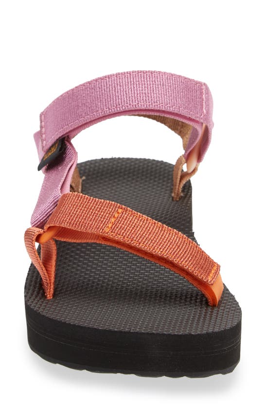 Teva Midform Universal Sandal In Metallic Pink Multi