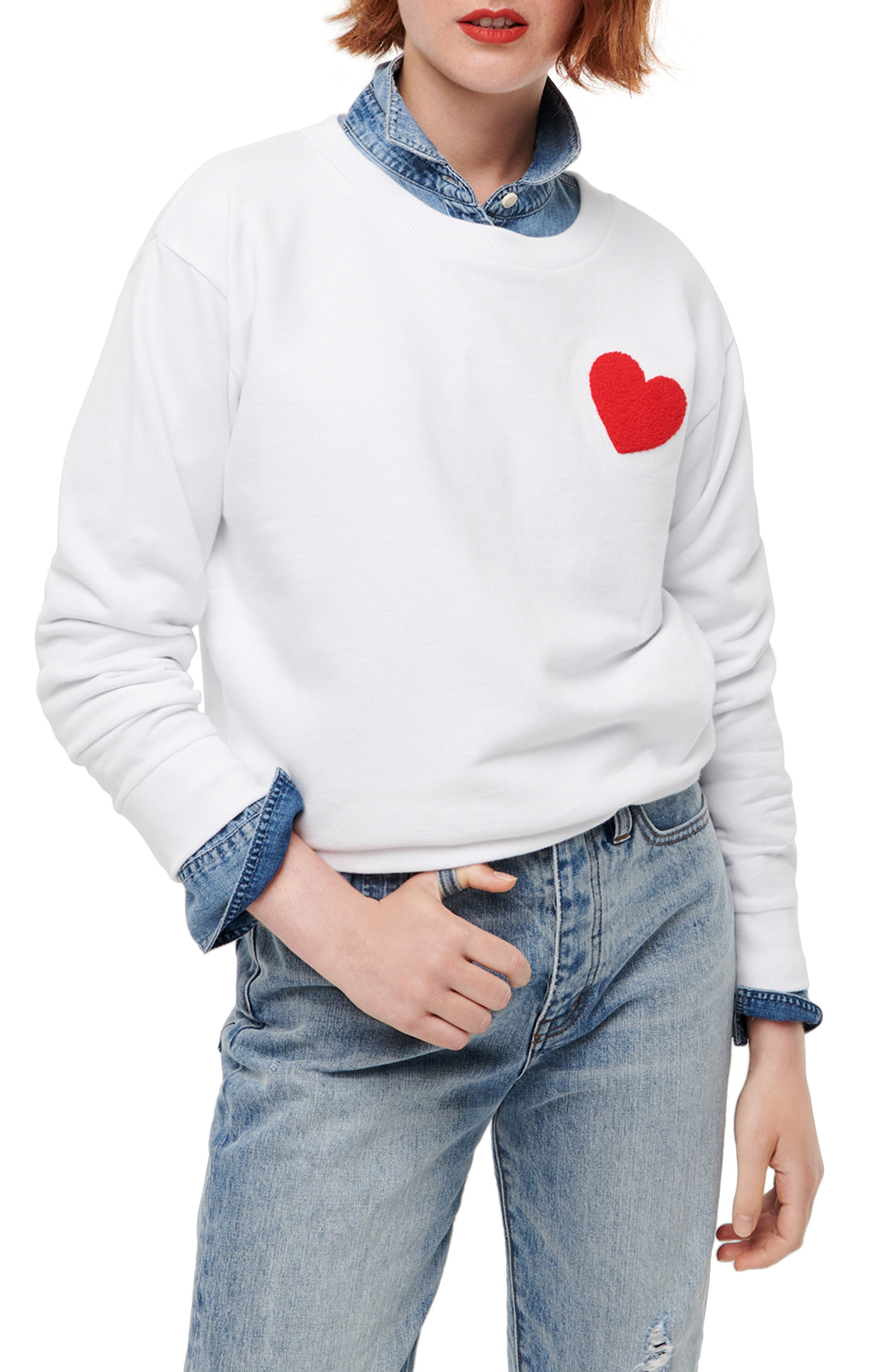 j crew pocket sweatshirt