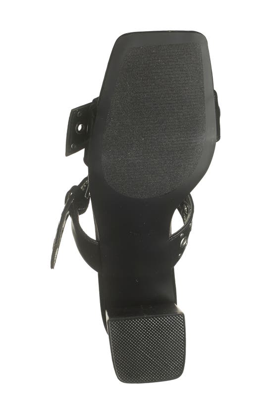 Shop Steve Madden Menna Grommet Strap Sandal In Black
