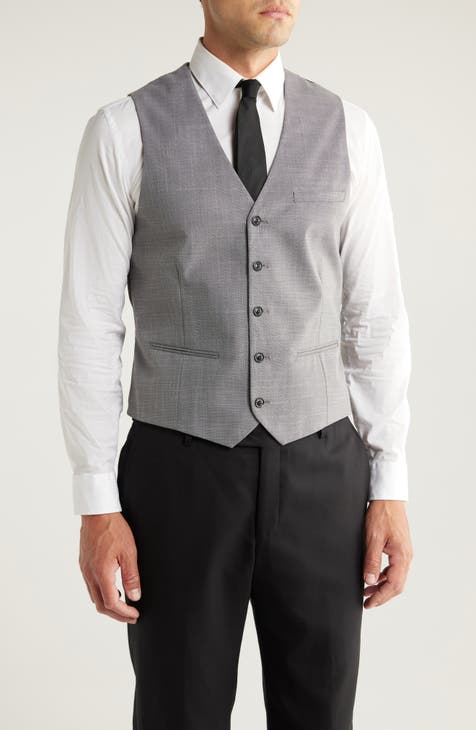 Textured Suit Waistcoat Vest