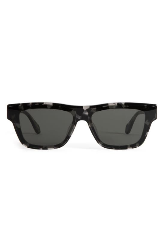 Mohala Eyewear Keahi Special Fit Medium 65mm Oversize Square Sunglasses In Black