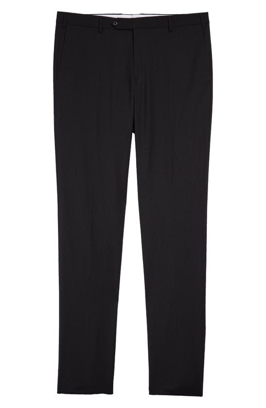 ZANELLA PARKER FLAT FRONT WOOL TROUSERS