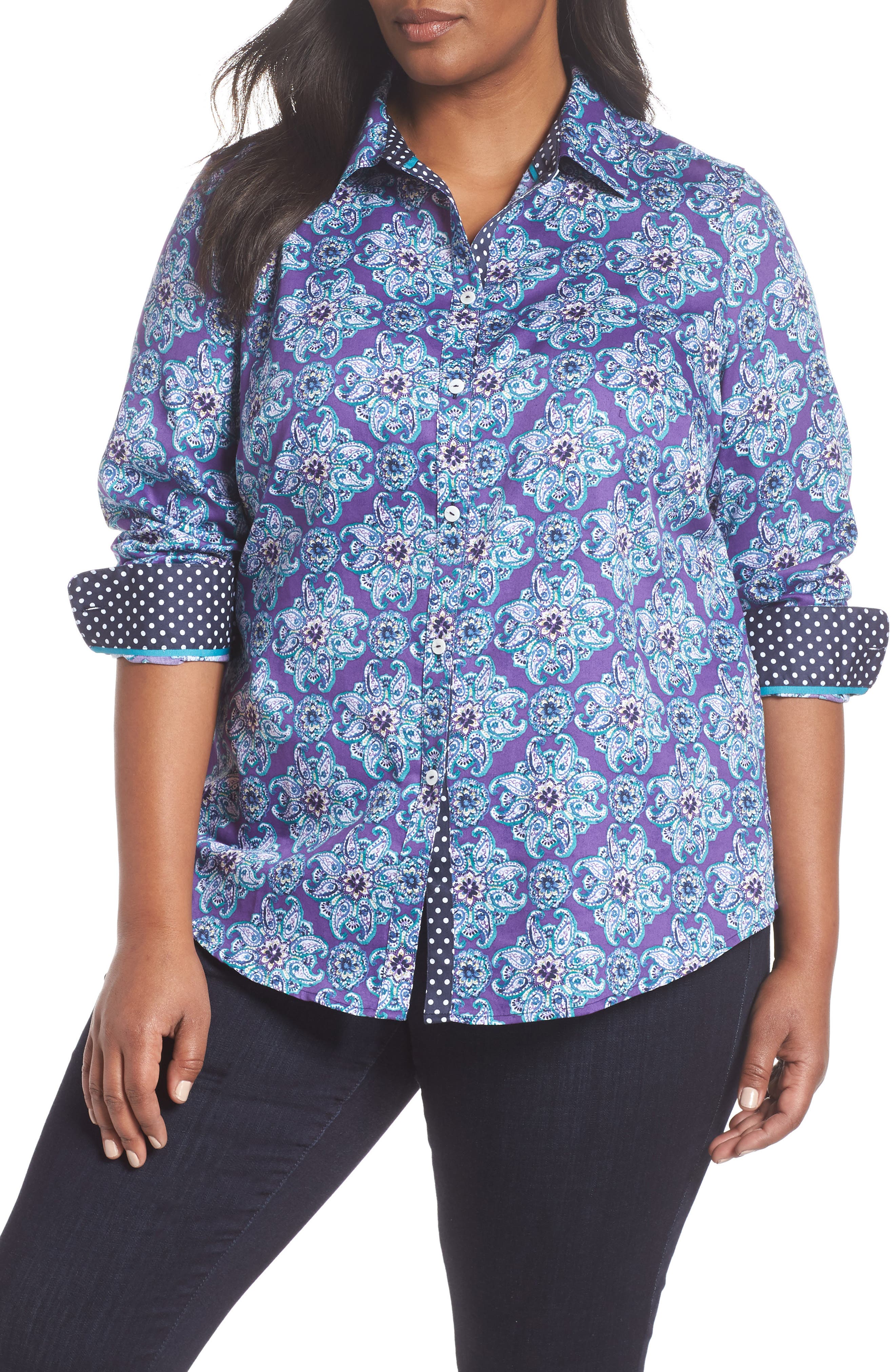 foxcroft denim shirt