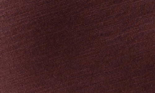 Shop Sanctuary The New Girl Split Neck Cotton T-shirt In Dark Cherry