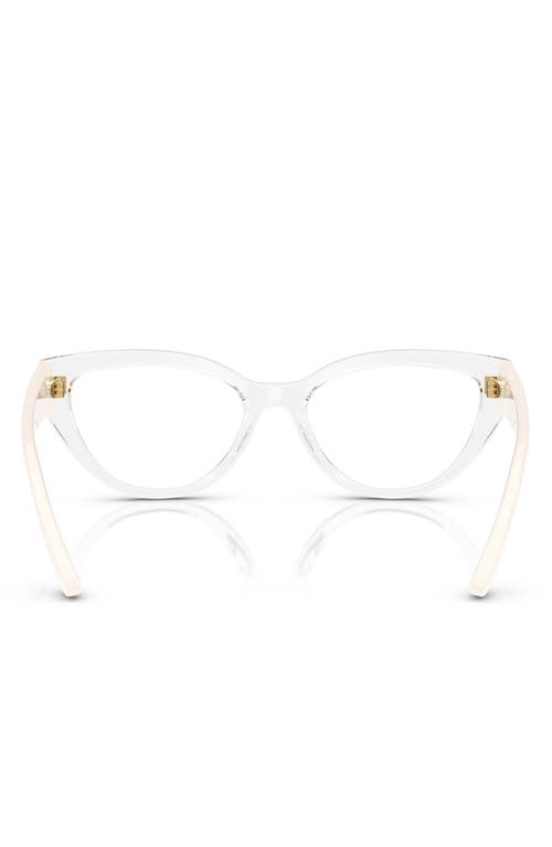 Vogue 48mm Cat Eye Optical Glasses In Rose Gold Black