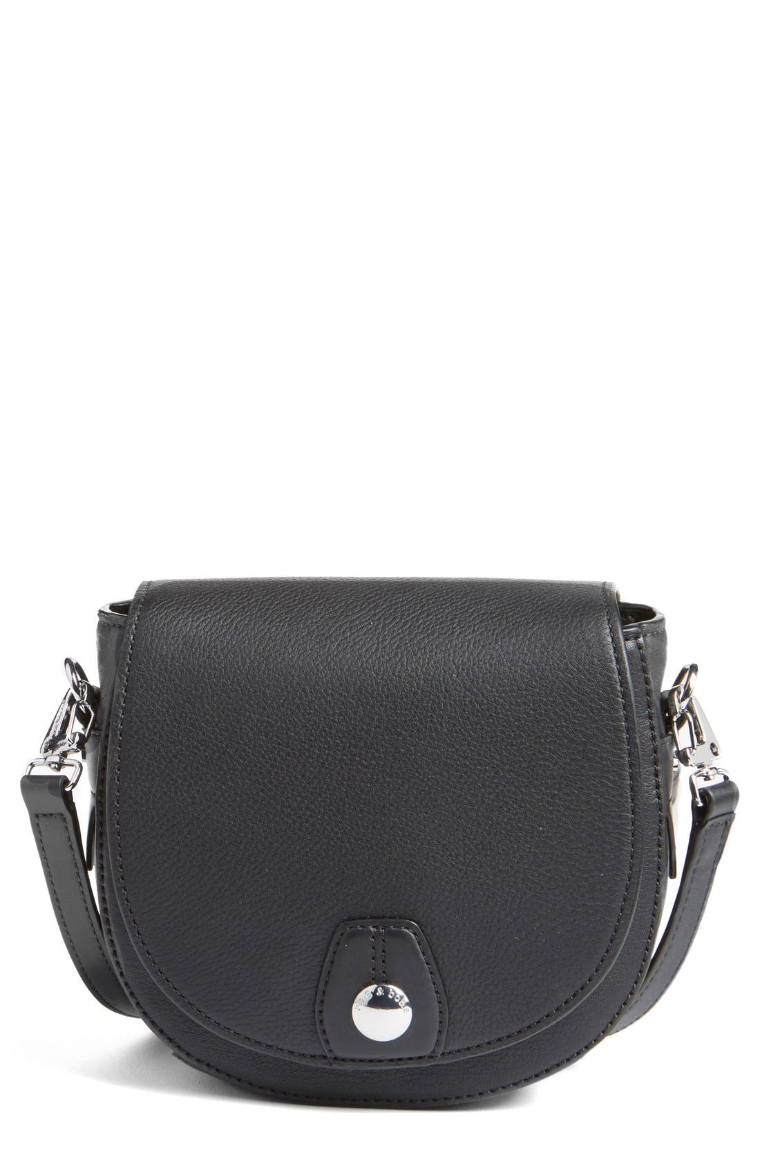 rag & bone 'Mini Flight' Leather Crossbody Saddle Bag Nordstrom
