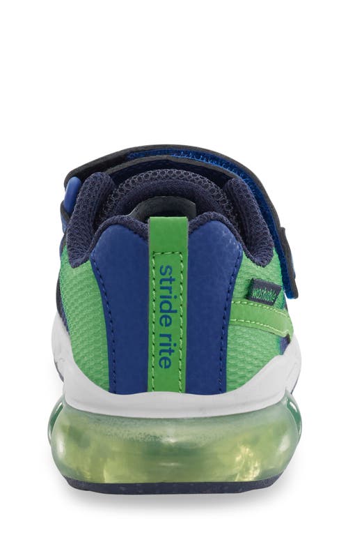 Stride Rite Little Boys M2p Surge Bounce Apma Approved Shoe In Navy/green