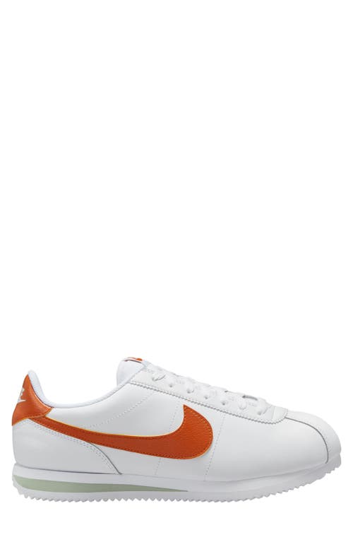 Shop Nike Cortez Sneaker In White/campfire Orange/jade