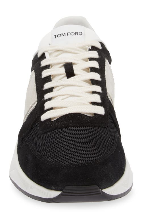 Shop Tom Ford Technical Sneaker In 5n011 Black/stone/white