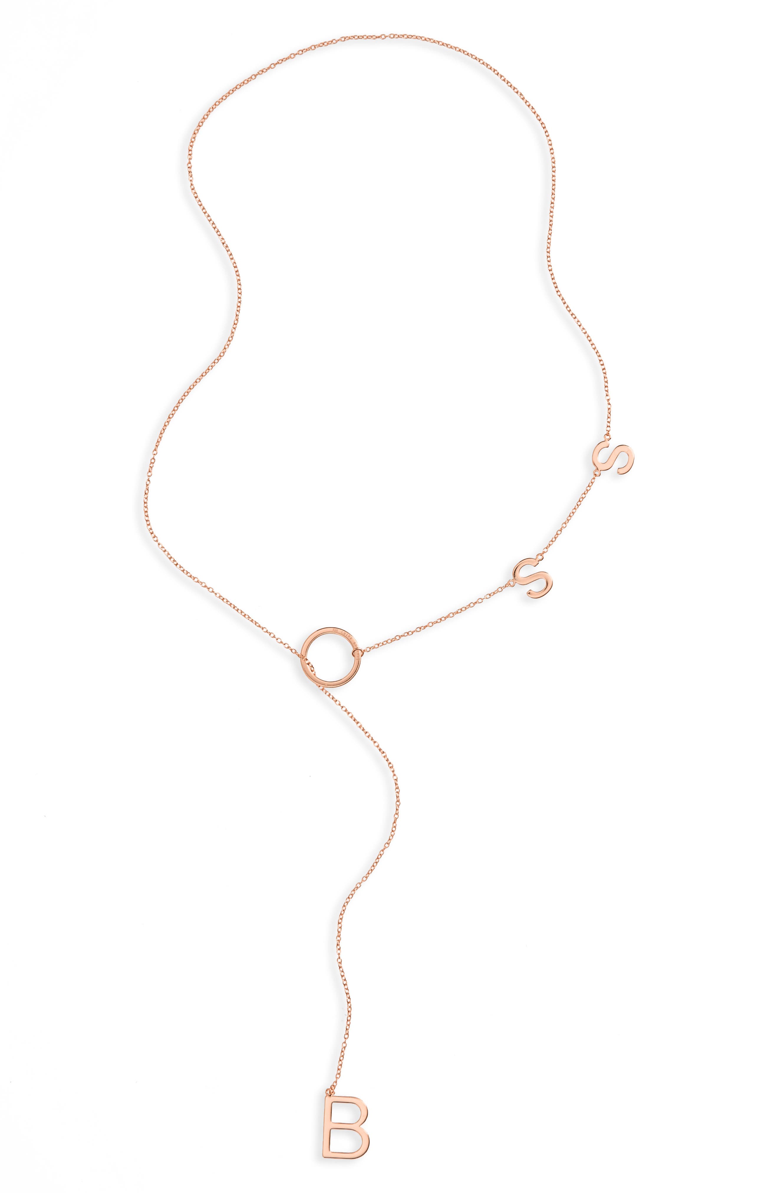 Adornia Boss Lariat Necklace In Pink/ Gold