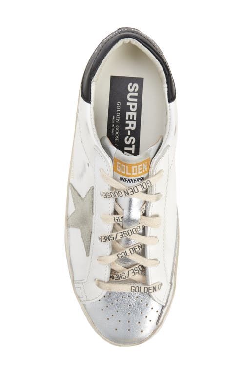 Shop Golden Goose Super-star Low Top Sneaker In White/taupe