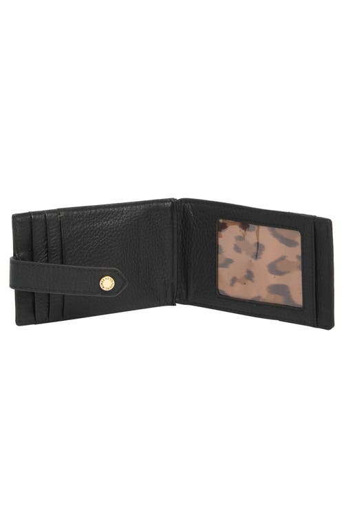 Shop Aimee Kestenberg Vittoria Card Case In Black W/shiny Gold