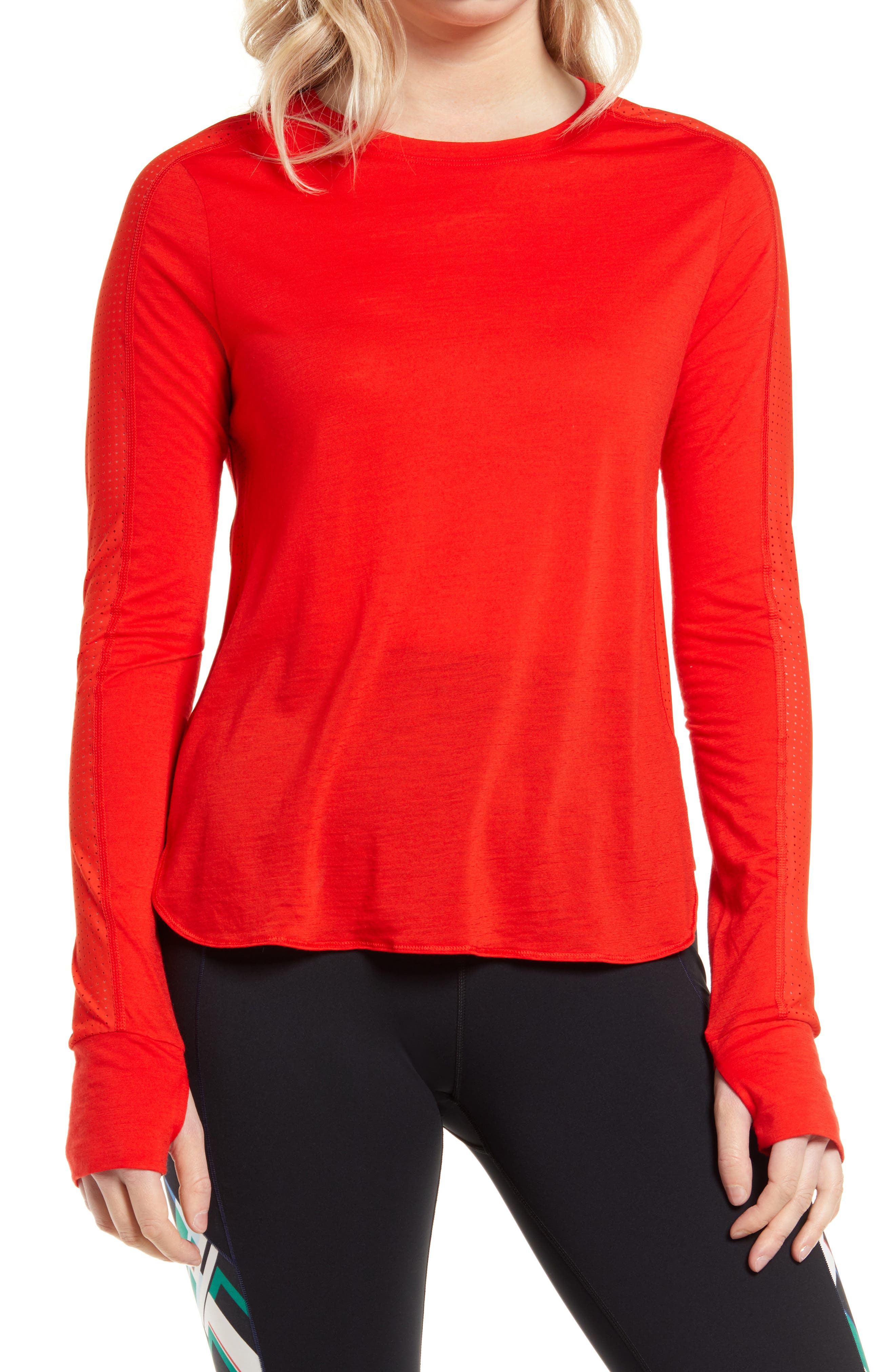 sweaty betty long sleeve running top