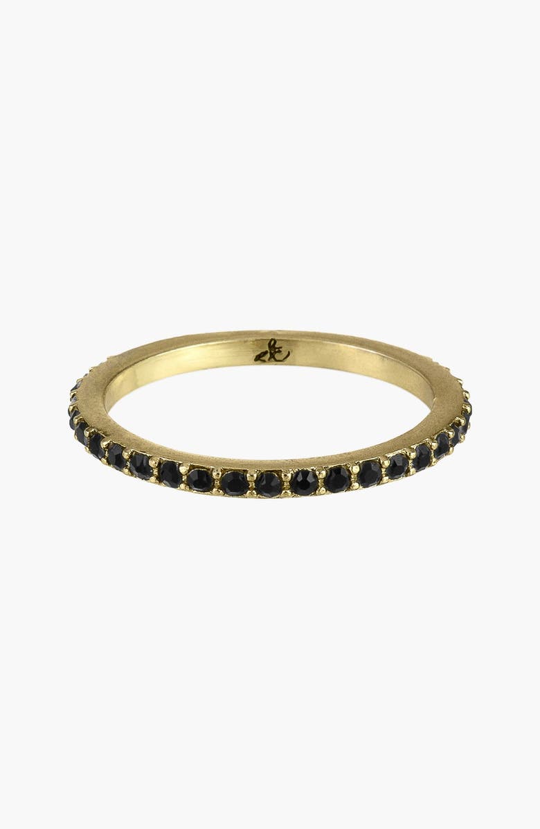 SAM EDELMAN Crystal Ring, Main, color, BLACK/ GOLD