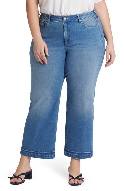 NYDJ Teresa High Waist Ankle Wide Leg Jeans in Riviera Sky at Nordstrom, Size 16W