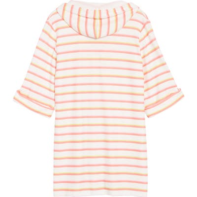 Trina Turk Costa De Prata Hooded Cotton Cover-Up Tunic, Orange