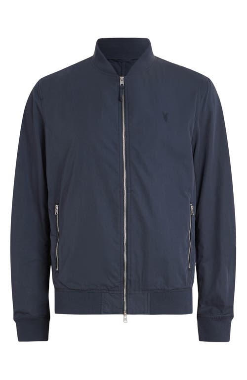 Shop Allsaints Bassett Bomber Jacket In Jackson Blue