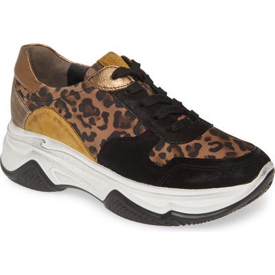 Paul Green Blend Lace-Up Sneaker - Brown