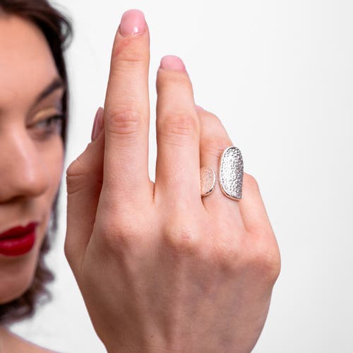 Lucy Quartermaine Open Hula Ring In Sterling Silver