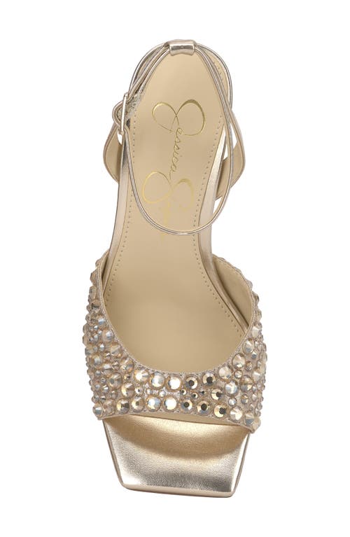 Jessica Simpson Lendall Ankle Strap Sandal In Champagne