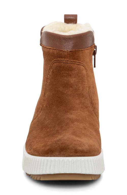 Ara Dahlia Waterproof Faux Fur Lined Sneaker In Brown