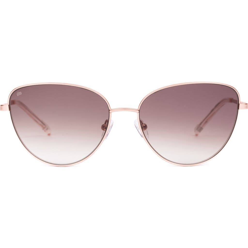 Sito Shades Candi 59mm Gradient Standard Butterfly Sunglasses In Pink
