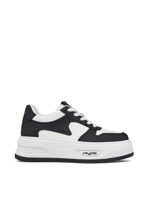Jslides Footwear Pearl Sneaker In Black/white