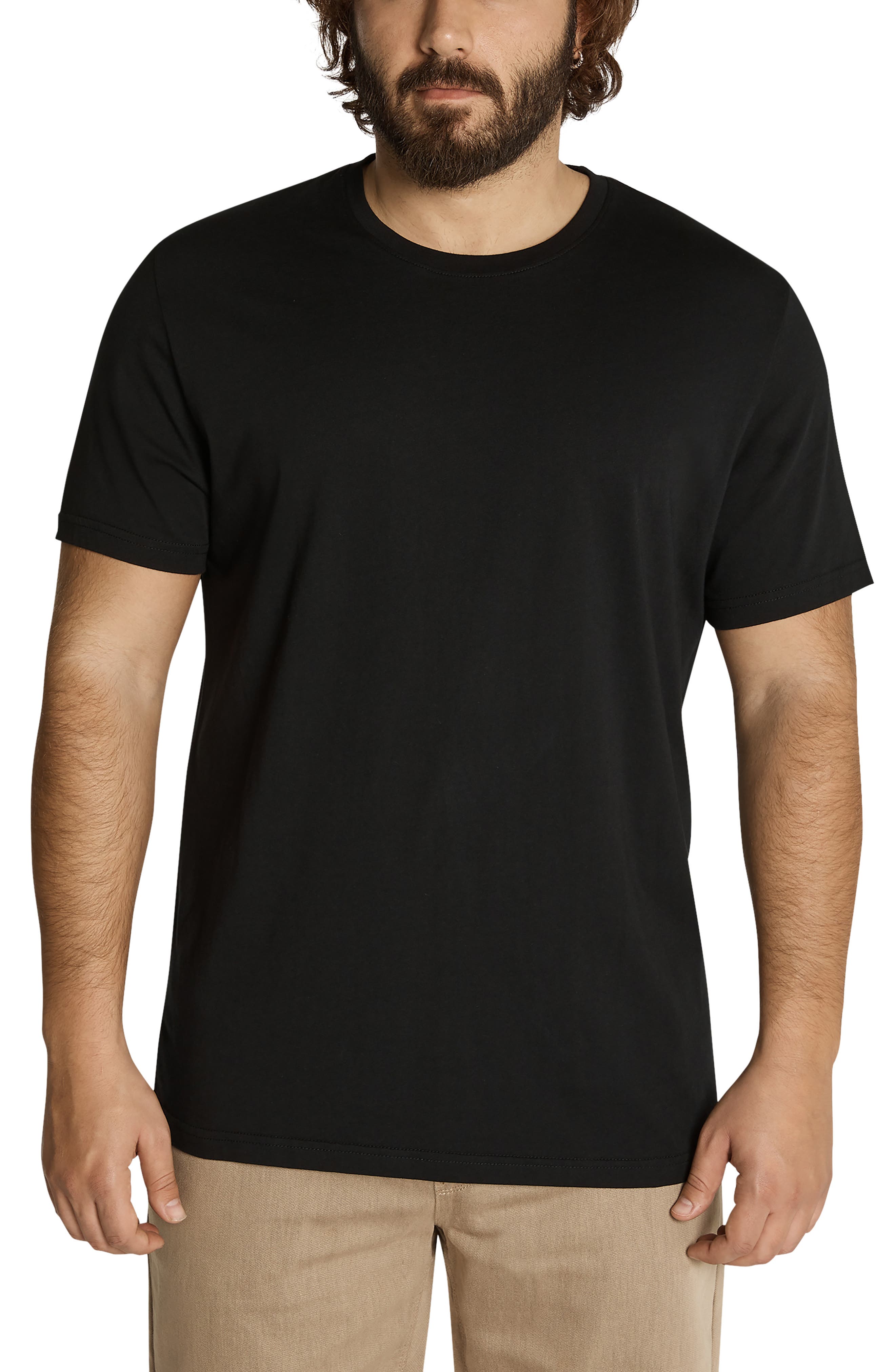 Johnny Bigg Essential Crewneck T-Shirt in Black