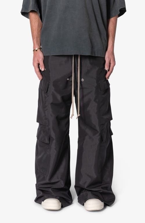 Shop Mnml Rave Oversize Double Cargo Pocket Pants In Black