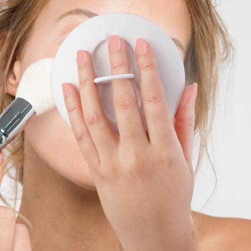 Zadro Rechargeable Led Lighted Compact Mirror With 3x Magnification In White