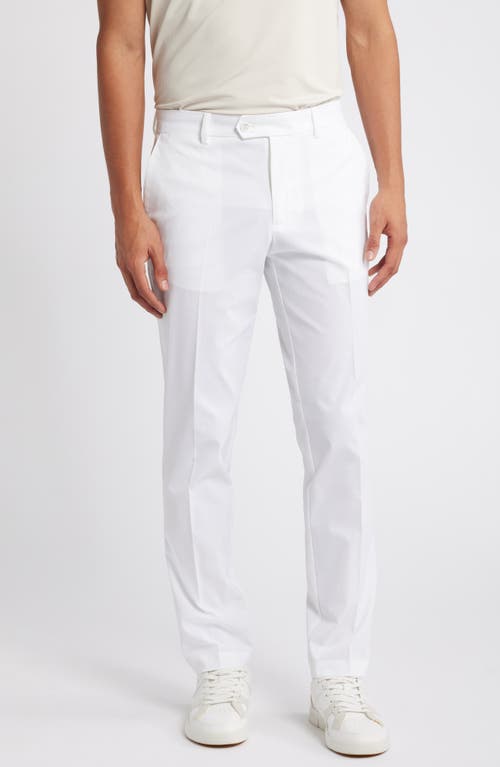 Shop J. Lindeberg Vent Flat Front Performance Golf Pants In White