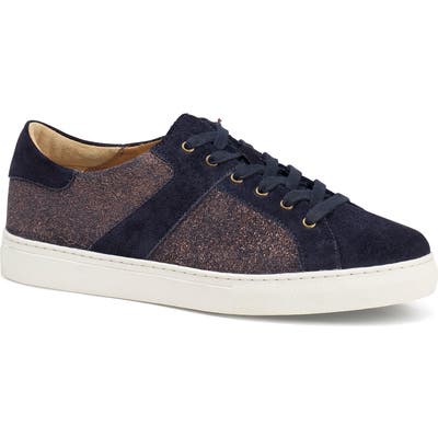 Trask Lindsey Metallic Low Top Sneaker- Blue