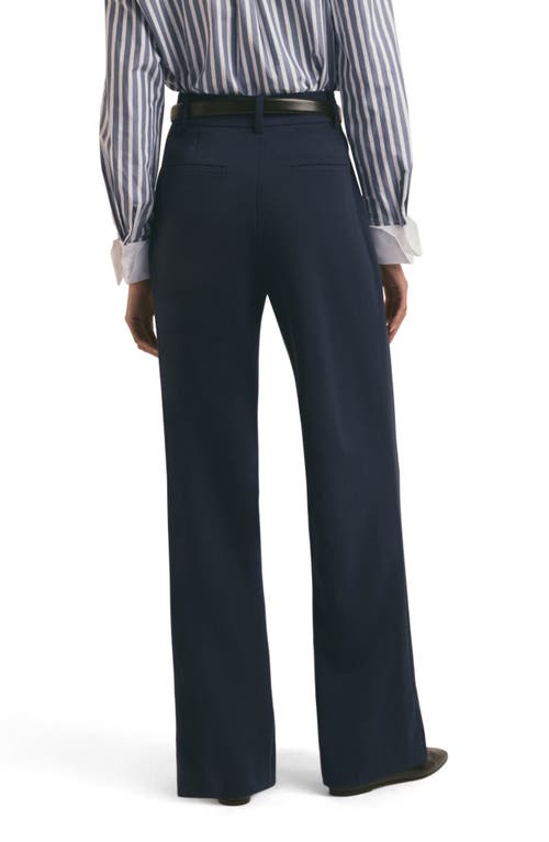 Shop Favorite Daughter The Fiona High Waist Wide Leg Pants In Navy