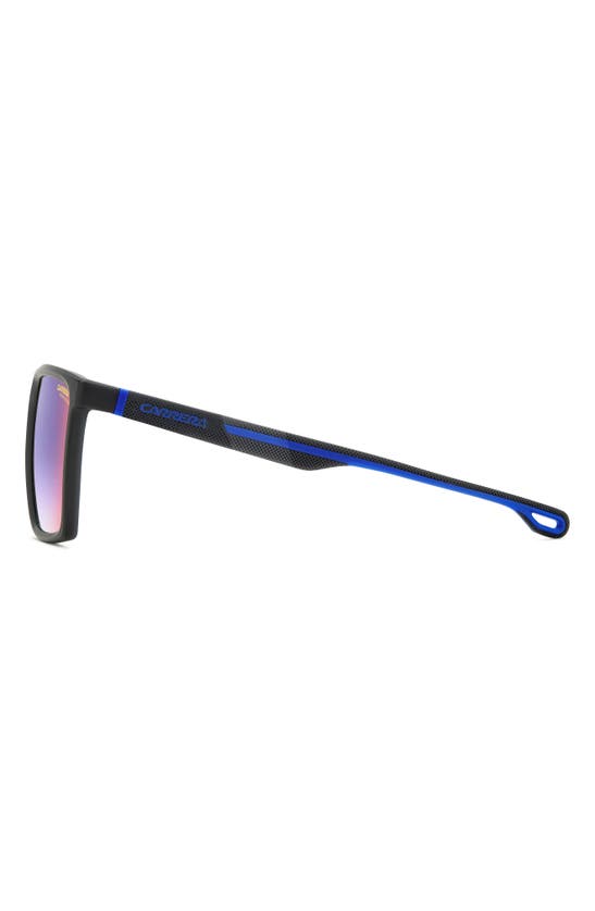 Shop Carrera Eyewear 58mm Gradient Flat Top Sunglasses In Black/ Blue Sf Red