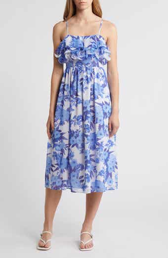 Chelsea28 Printed Tiered Mock Neck Maxi Dress Nordstromrack