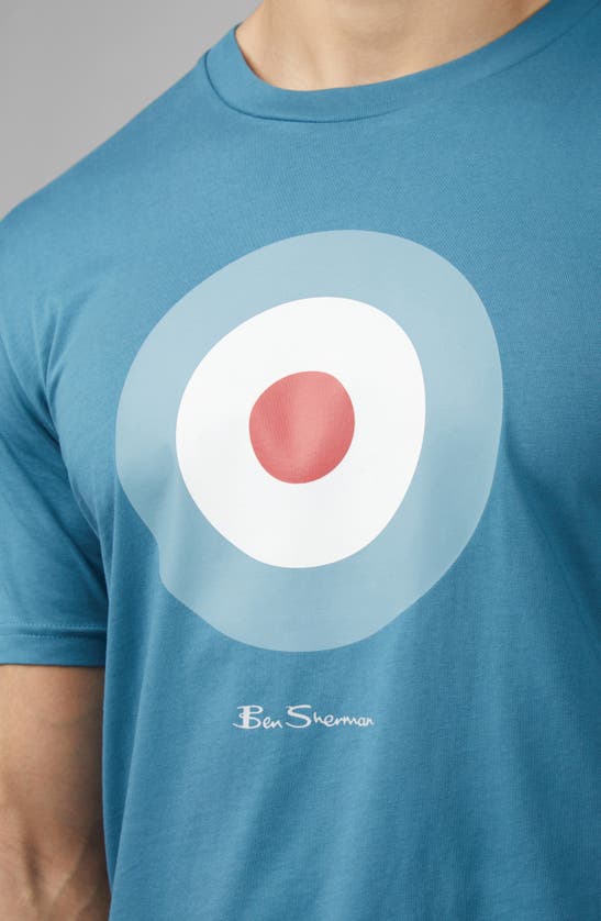 Shop Ben Sherman Signature Target Graphic T-shirt In Teal