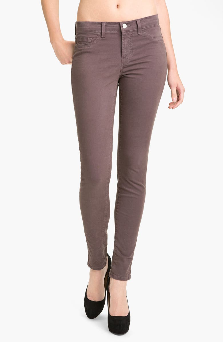 J BRAND Skinny Stretch Twill Pants, Main, color, 020