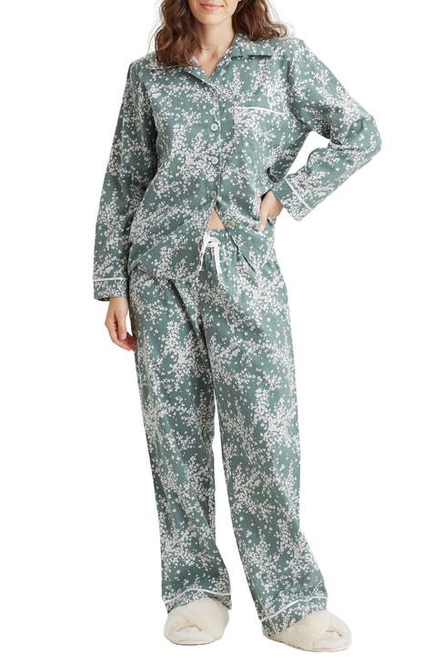 Papinelle Clara Feather Soft Top & Cozy Floral Print Pant Pajama Set