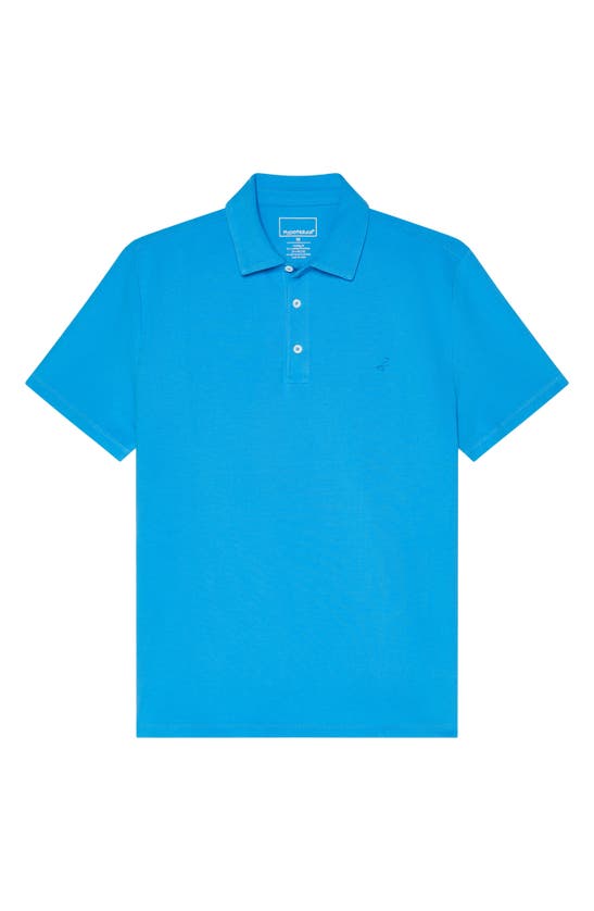 Shop Hypernatural El Capitán Classic Fit Supima® Cotton Blend Piqué Golf Polo In Mediterranean Blue